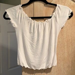Forever 21 off the shoulder white crop top!